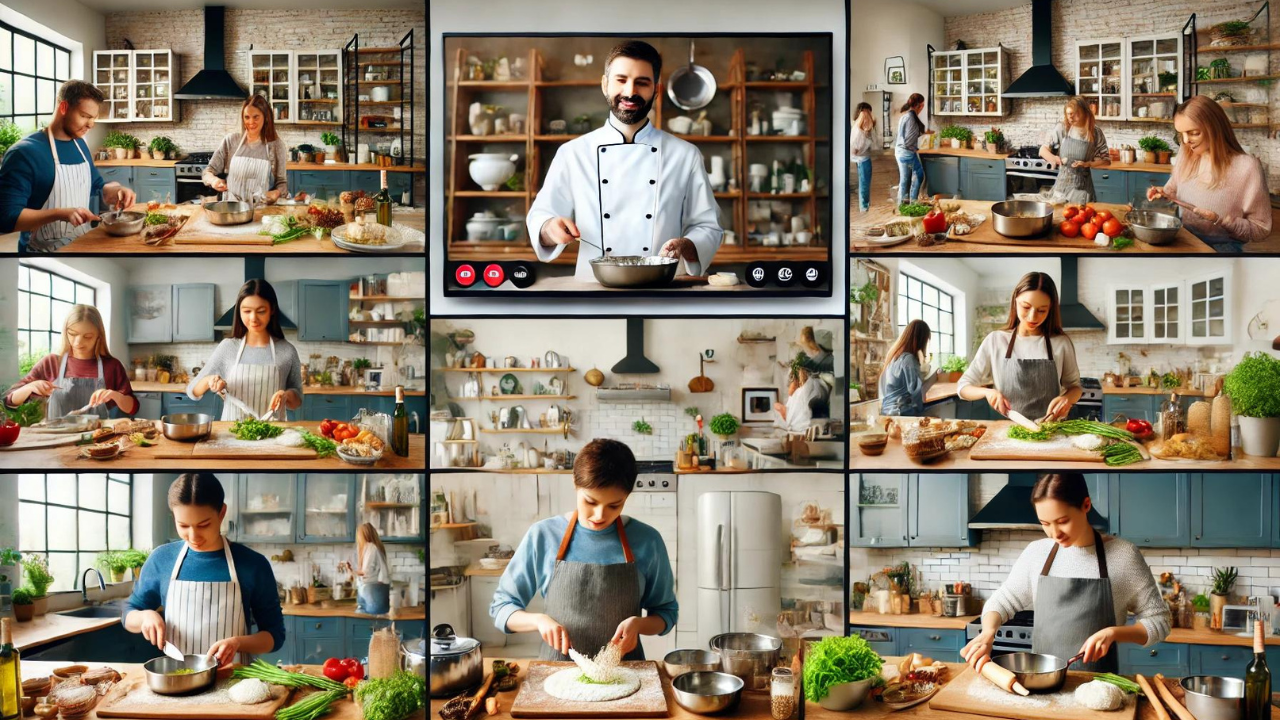 a chef teaches his favorite recipe