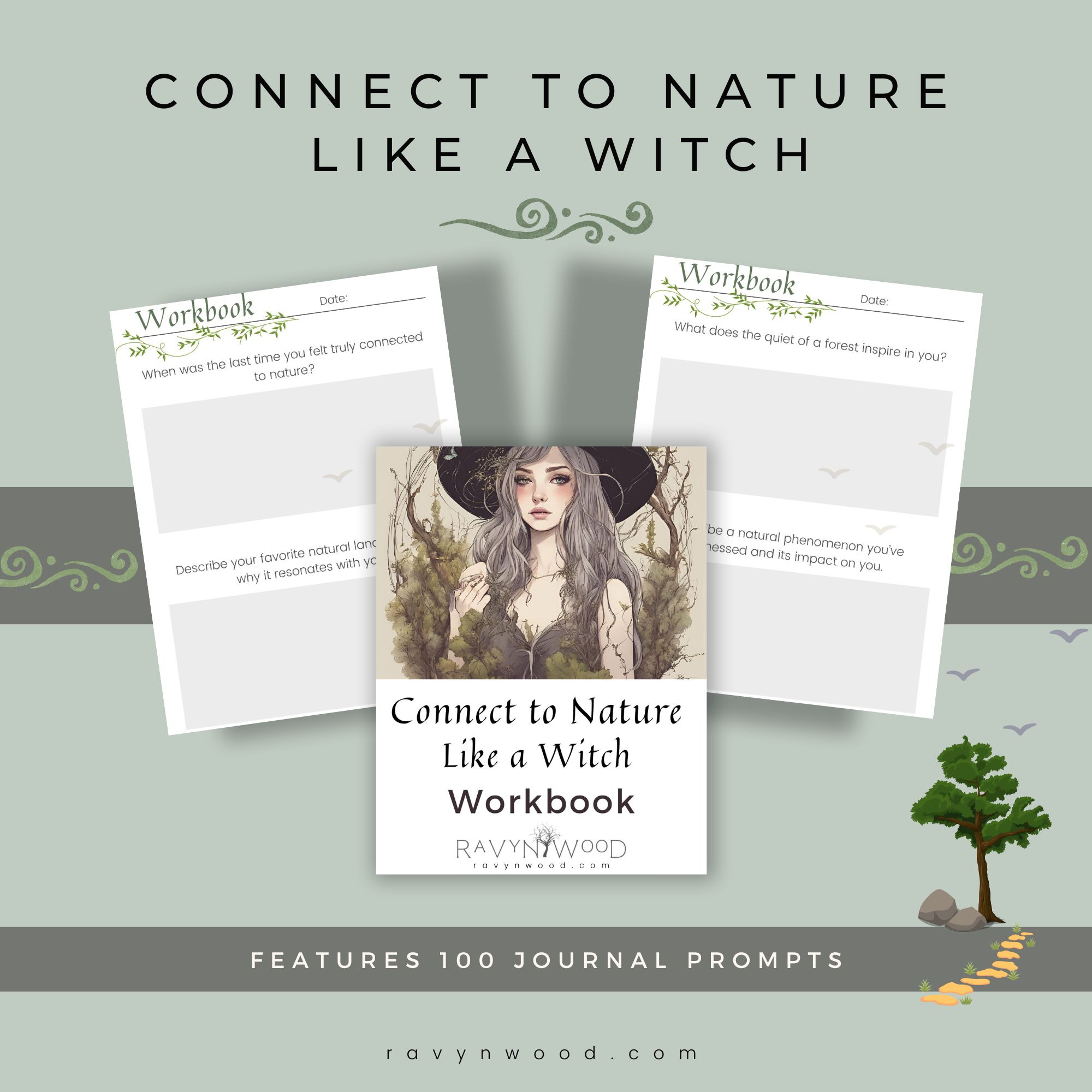 Connect with Nature Like a Witch Workbook