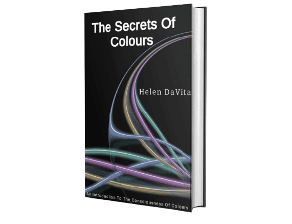 book cover the secrets of colours with coloured ribbons