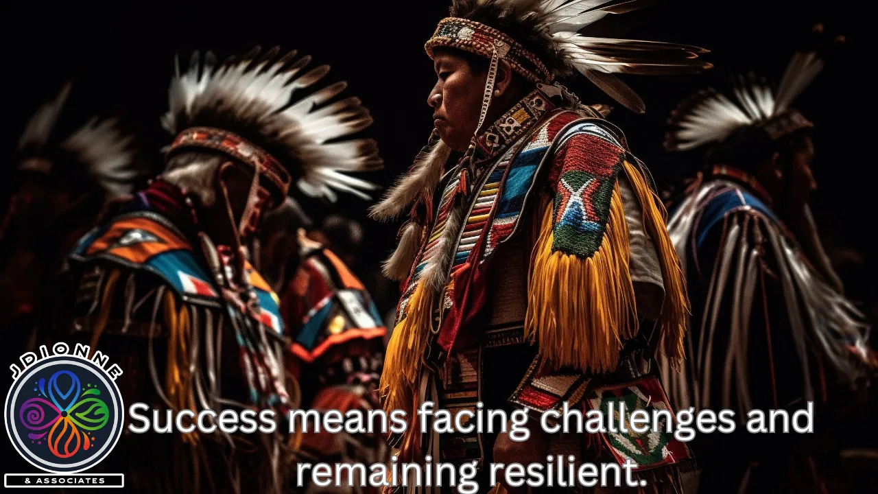 Success means facing challenges and remaining resilient.