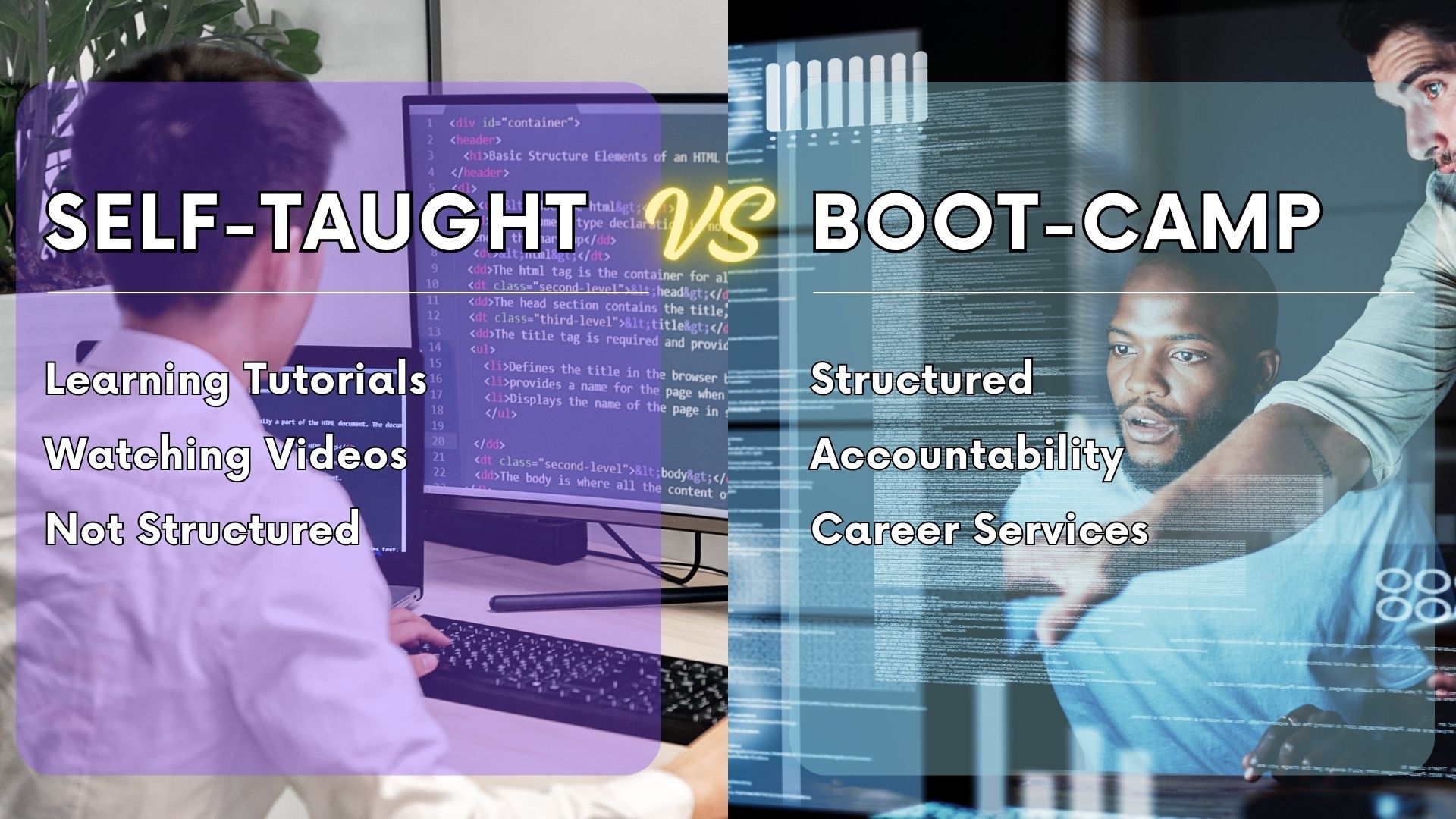 The Pros and Cons of Self-Taught Programming vs. Coding Boot Camps