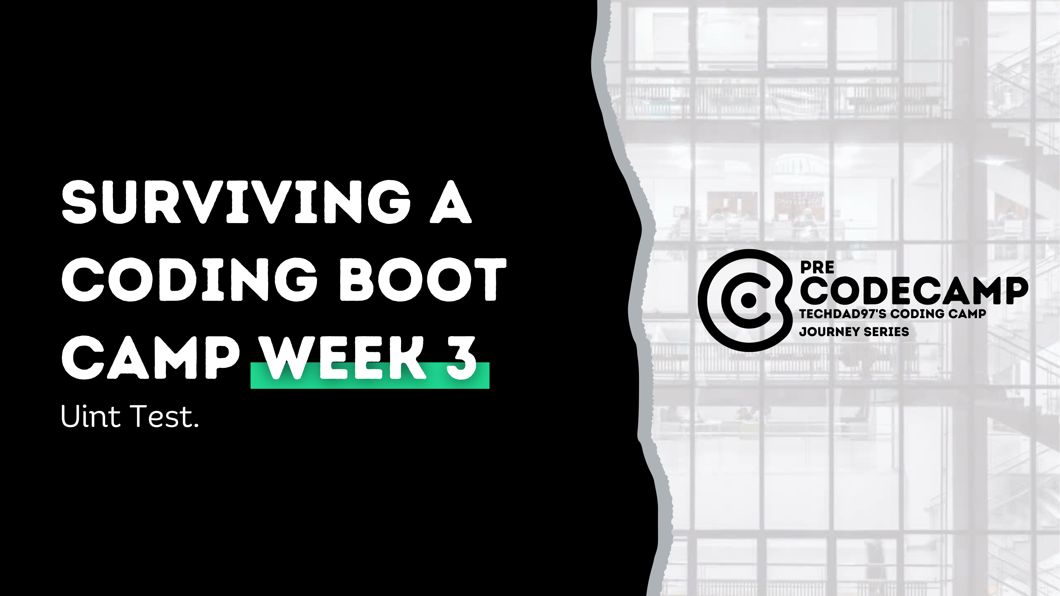 Surviving A Coding Boot Camp Week 3