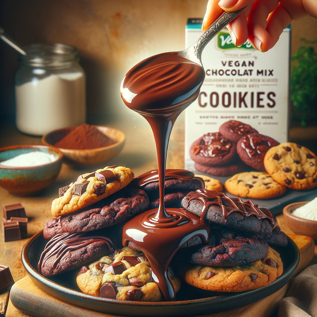 Decadent Vegan Chocolate Sauce: The Perfect Pairing for Cake Mix Cookies